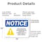 Signmission Food Allergy Notice Please Be, 14 in W x Rectangle, Plastic OS-2PACK-NS-P-1014-L-12812 - alternate 4